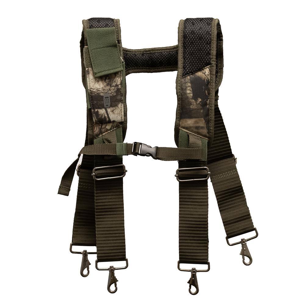 BUCKET BOSS Mossy Oak Break Up Infinity Camo Adjustable Tool Belt with Suspenders 85035