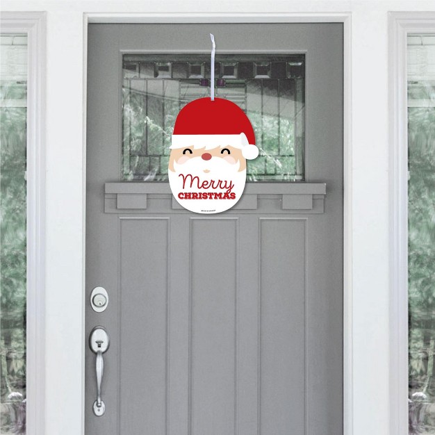 Big Dot Of Happiness Jolly Santa Claus Hanging Porch Christmas Party Outdoor Decorations Front Door Decor 1 Piece Sign