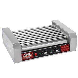 GREAT NORTHERN Stainless Steel 24 Hot Dog and Sausage Electric Countertop Cooker Machine with 9-Rollers 455034ABX