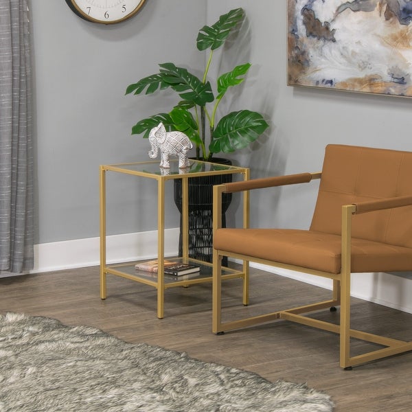 Carbon Loft Heimlich Square End Table