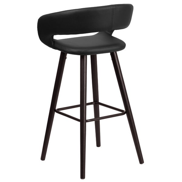 2 Pk. 29'' High Contemporary Barstool with Wood Frame - 22