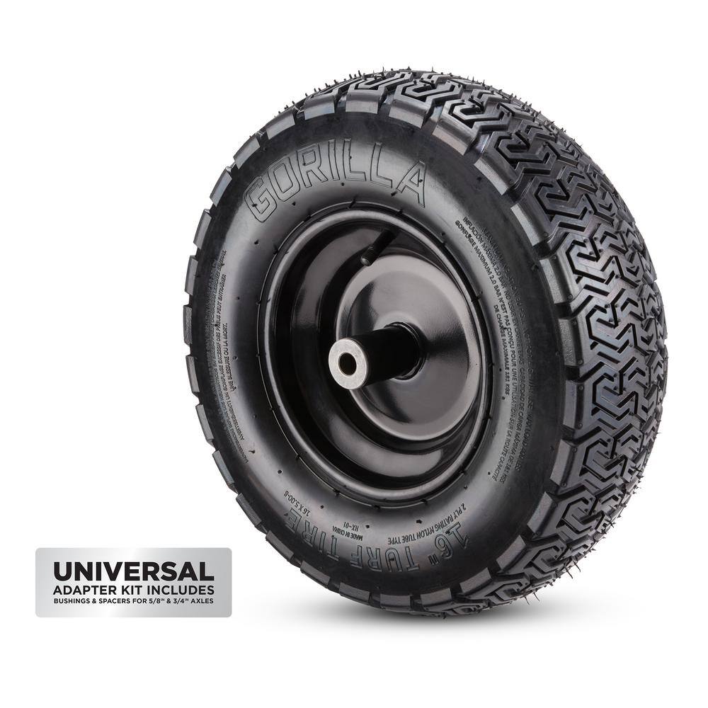 Gorilla 16 in. Turf Universal Wheelbarrow Tire GTT-16WB