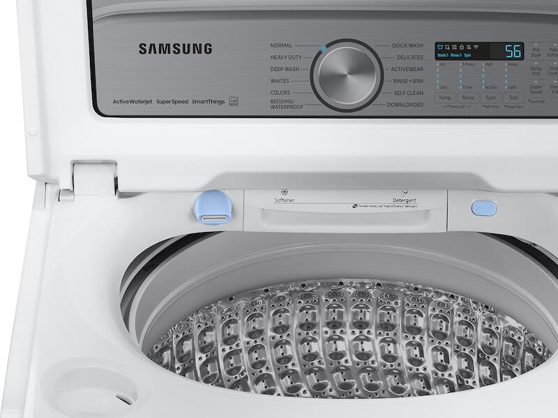 Samsung WA52A5500AW 5.2 Cu. Ft. Large Capacity Smart Top Load Washer With Super Speed Wash In White