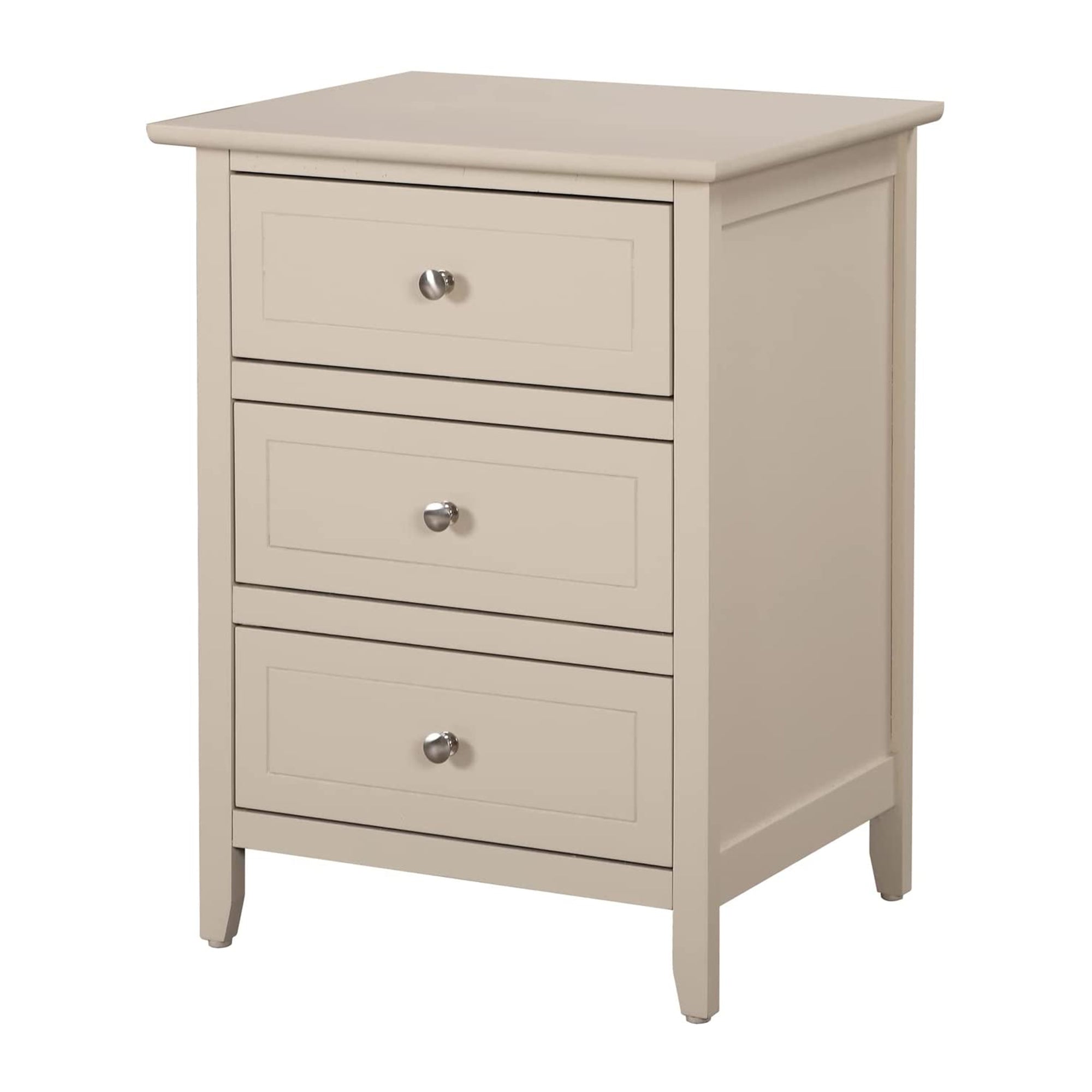 Glory Furniture Daniel 3 Storage Drawer Bedroom Nightstand End Table (Open Box)