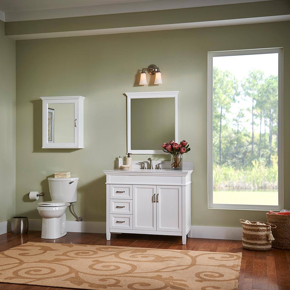 Home Decorators Collection Ashburn 36 in. W x 21.75 in. D Vanity Cabinet in White ASWA3621DL