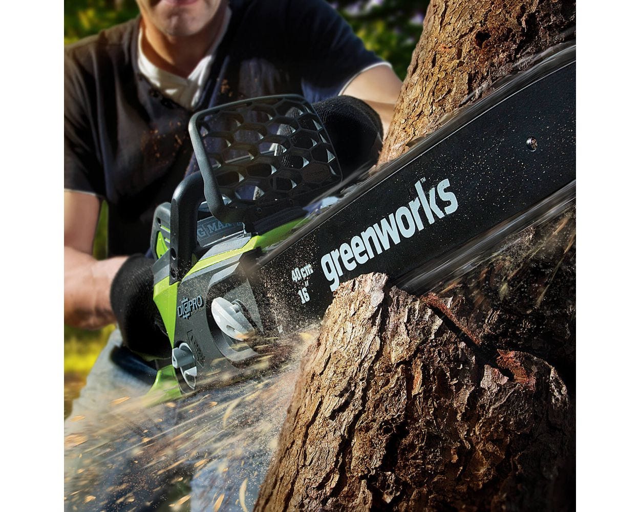 40V 14-Inch Brushless Cordless Chainsaw | Greenworks Tools