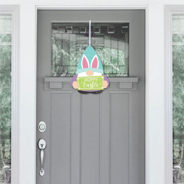 Big Dot Of Happiness Easter Gnomes Hanging Porch Spring Bunny Party Outdoor Decorations Front Door Decor 1 Piece Sign