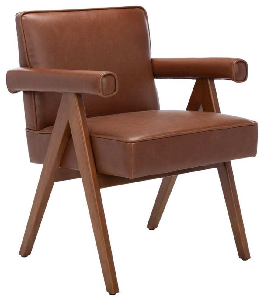 Contemporary Accent Chair  A Shaped Sides With Padded Arms   Midcentury   Armchairs And Accent Chairs   by Declusia  Houzz