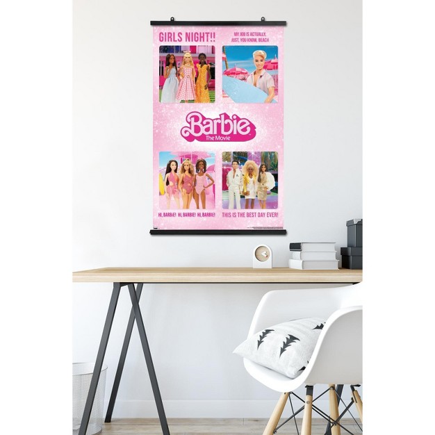 Trends International Mattel Barbie The Movie Quote Grid Unframed Wall Poster Prints