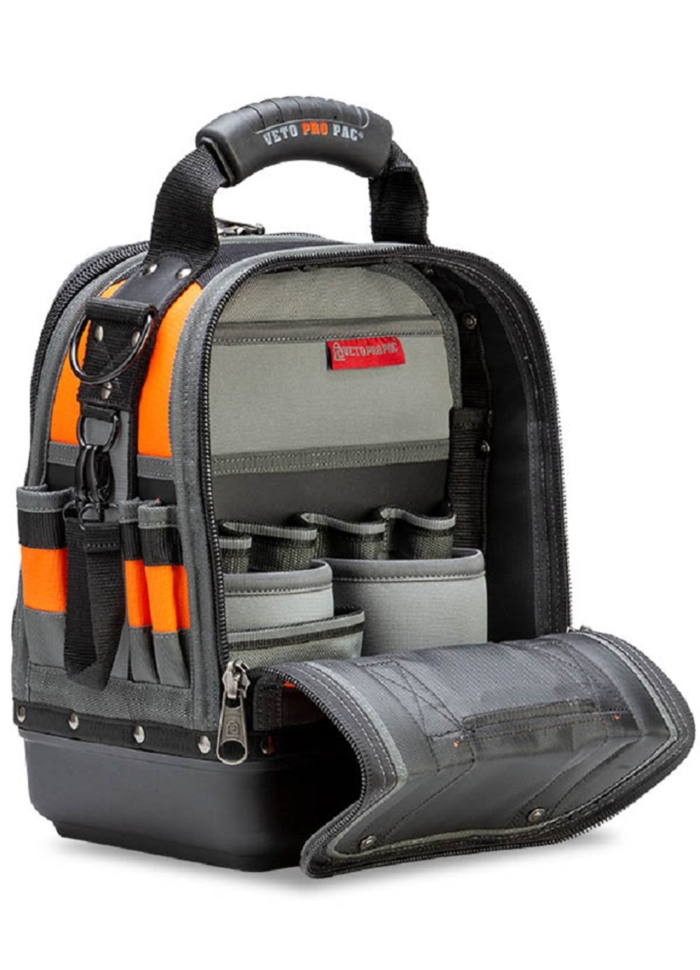 Veto Pro Pac Tech Tool Bag Compact/Tall Hi Viz Orange