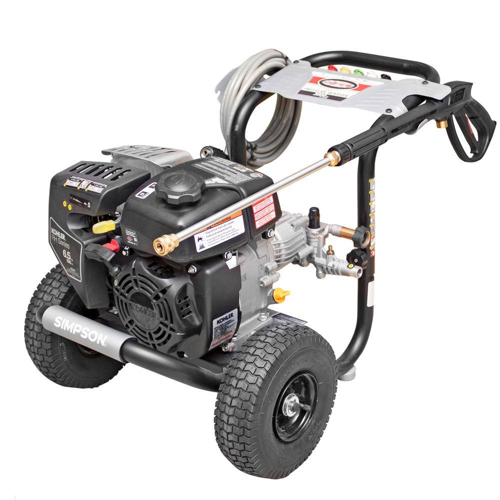 SIMPSON MegaShot 3100 PSI 2.4 GPM Gas Cold Water Pressure Washer with KOHLER RH265 Engine MS60763-S