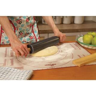 Fox Run Black Marble Rolling Pin and Base 3834