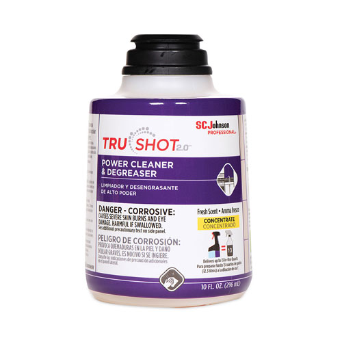 SC Johnson TruShot 2.0 Power Cleaner | Clean Fresh Scent， 10 oz Cartridge， 4