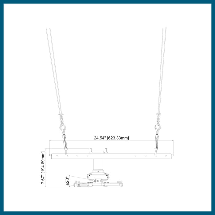 QualGear ProAV QGKITS3INW Projector Mounting Kit  Projector Mou