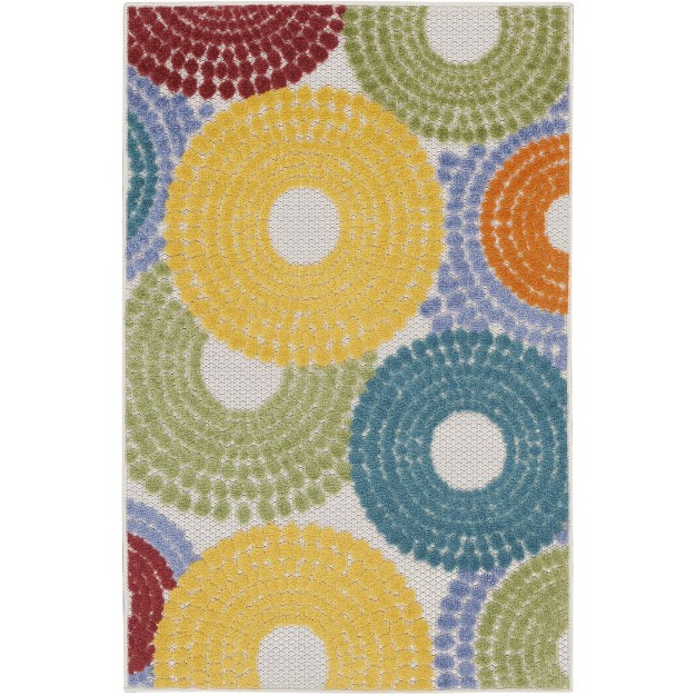 Nourison Aloha Bold Geometric Outdoor Rug