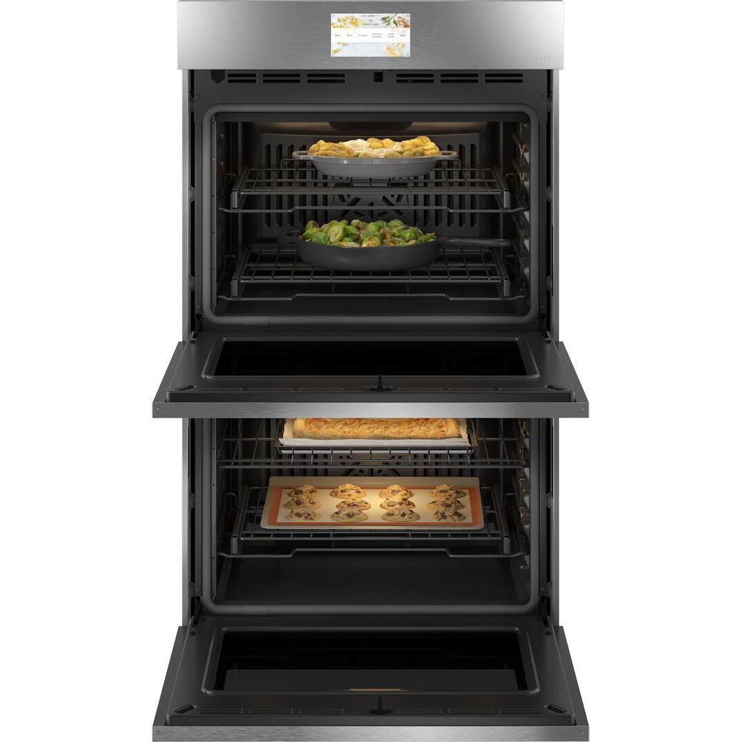 Café 30-inch, 10 cu.ft. Built-in Double Wall Oven with Wi-Fi Connect CTD90DM2NS5