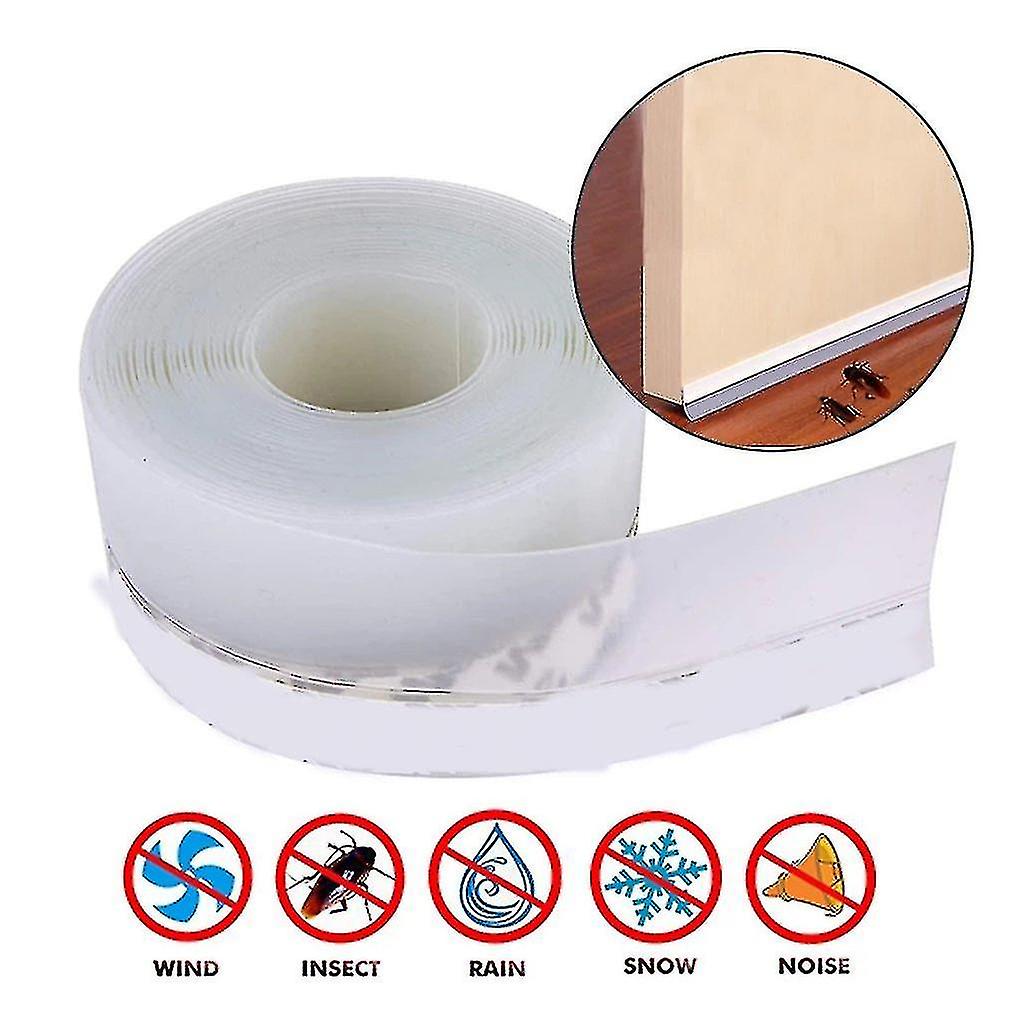 5m Door Sealing Strip Tape Door Windows Bottom Stopper Seal Strip Self Adhesive Silicone Draft Stopper Silicone Seal Strip