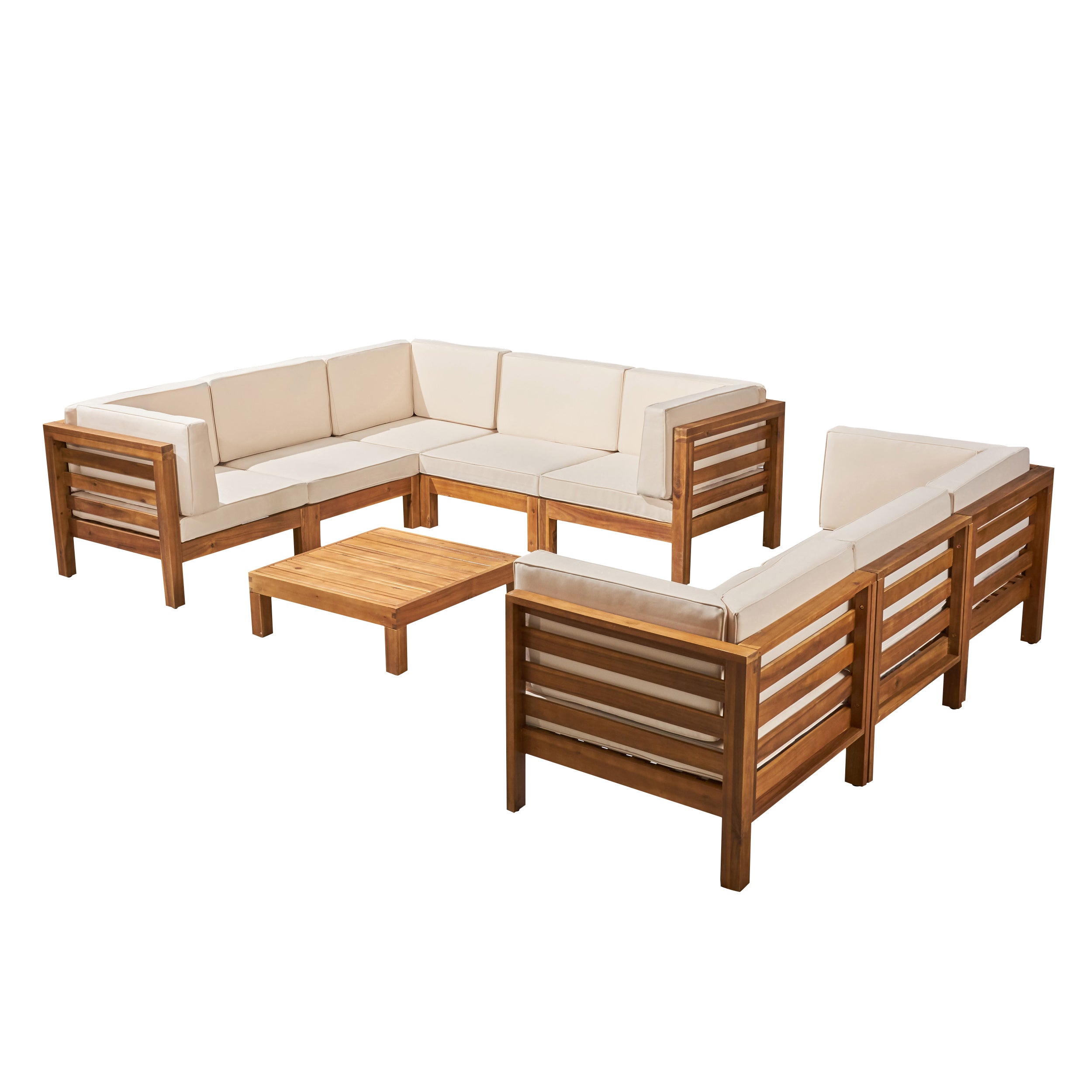 Ravello Outdoor Sectional Sofa Set with Coffee Table