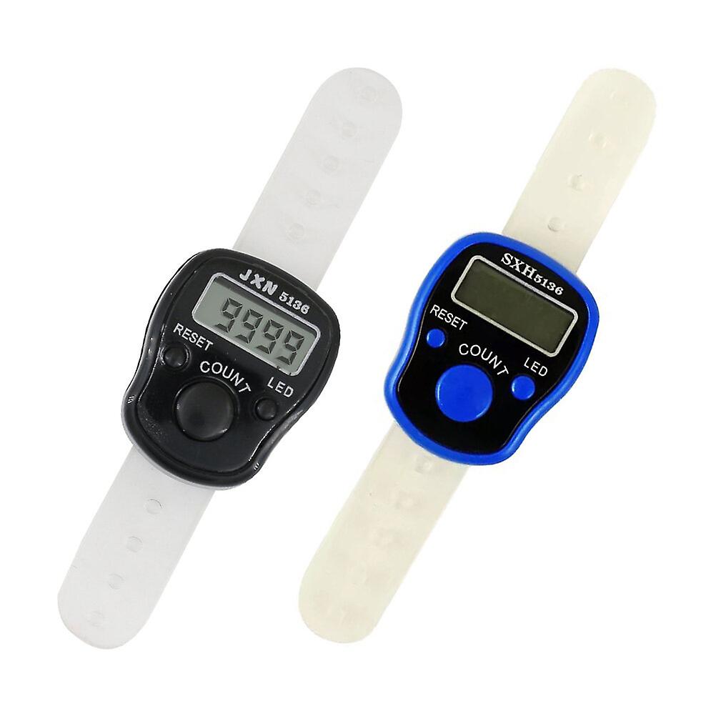 2pcs Electronic Finger Counters Ring Counters Handheld Tally Counters Chanting Buddha Counters