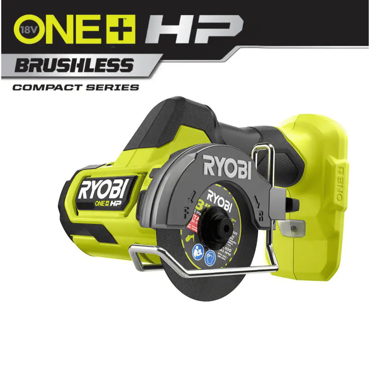 Ryobi One+ HP 18V Brushless Cordless Compact Cut-Off Tool， Tool Only (PSBCS02B)