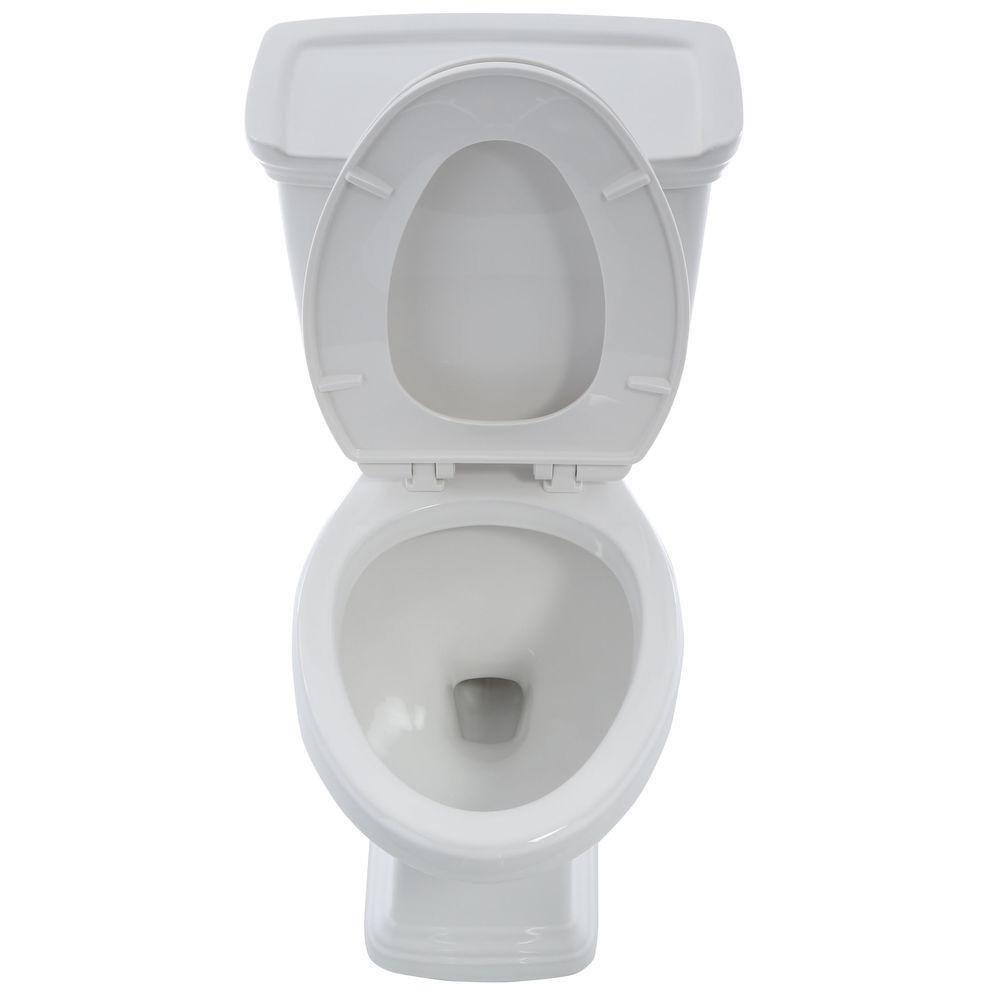 Glacier Bay 2-piece 1.0 GPF1.28 GPF High Efficiency Dual Flush Elongated Toilet in White N2430E