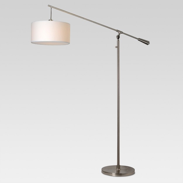 Cantilever Floor Lamp Nickel includes Led Light Bulb