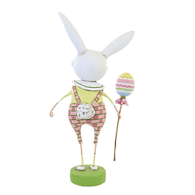 Lori Mitchell Hippity Hoppity One Figurine 12 Inches Easter Bunny Costume 14488 Polyresin Pink