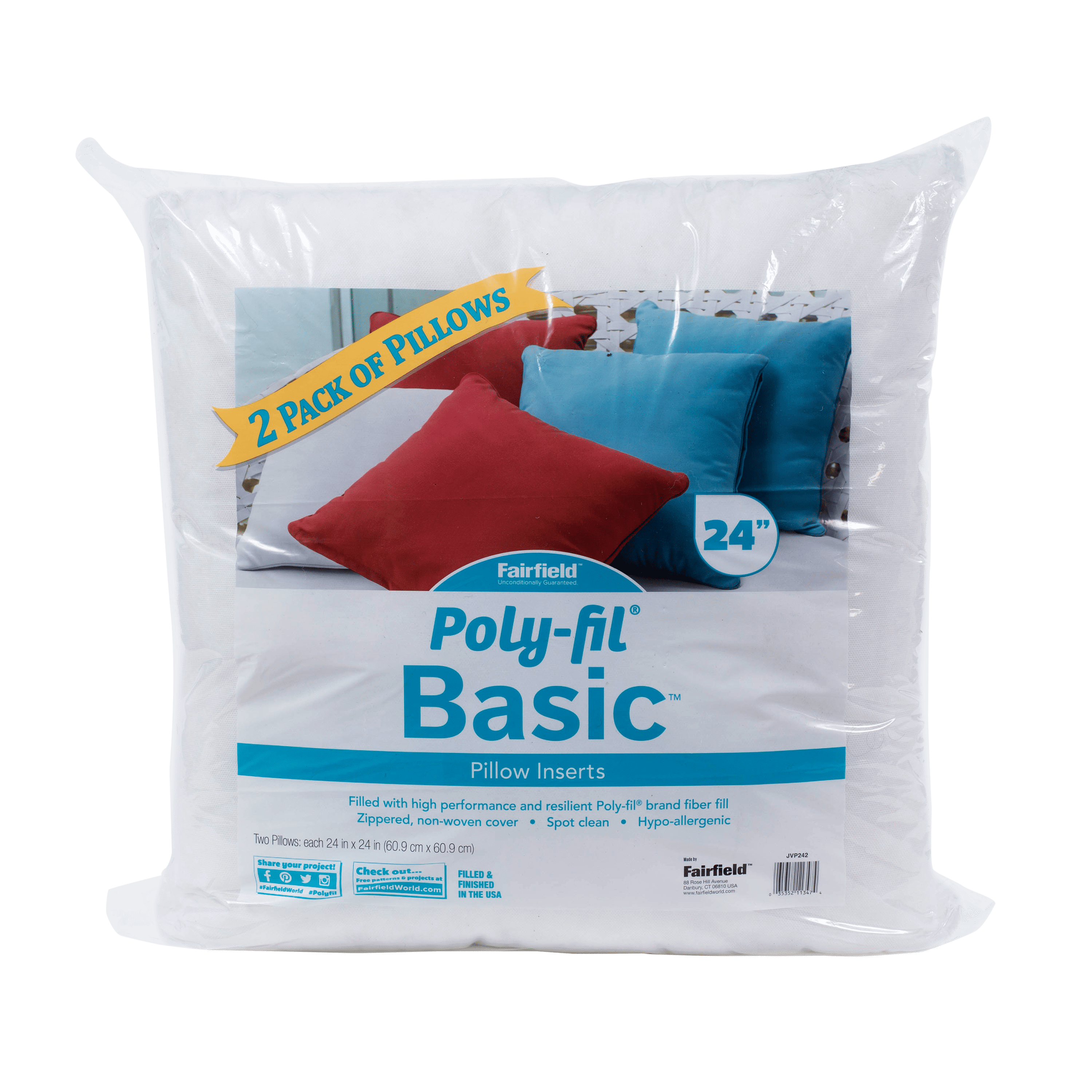 Poly-Fil® Basic™ Pillow Inserts by Fairfield™, 24