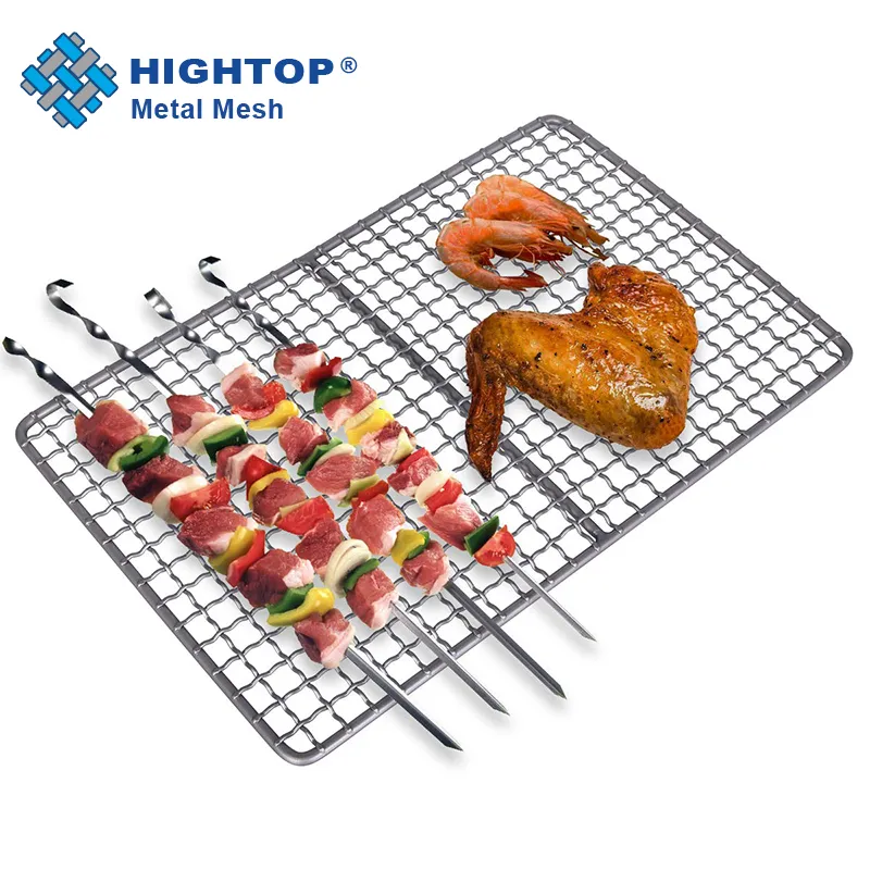 Non stick Portable Titanium Charcoal BBQ Grill Plate For Outdoor Camp Barbecue