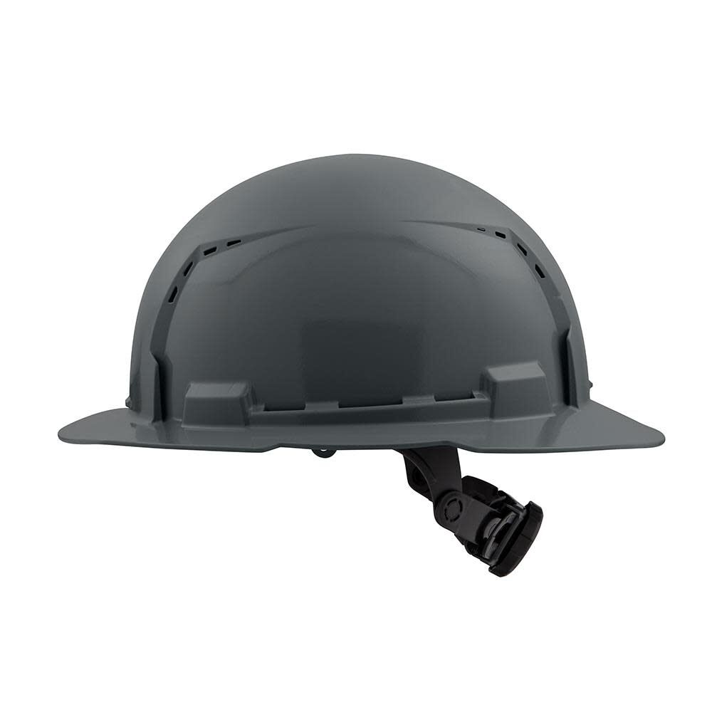 Milwaukee Gray Full Brim Vented Hard Hat with 6pt Ratcheting Suspension Type 1 Class C 48-73-1235 from Milwaukee