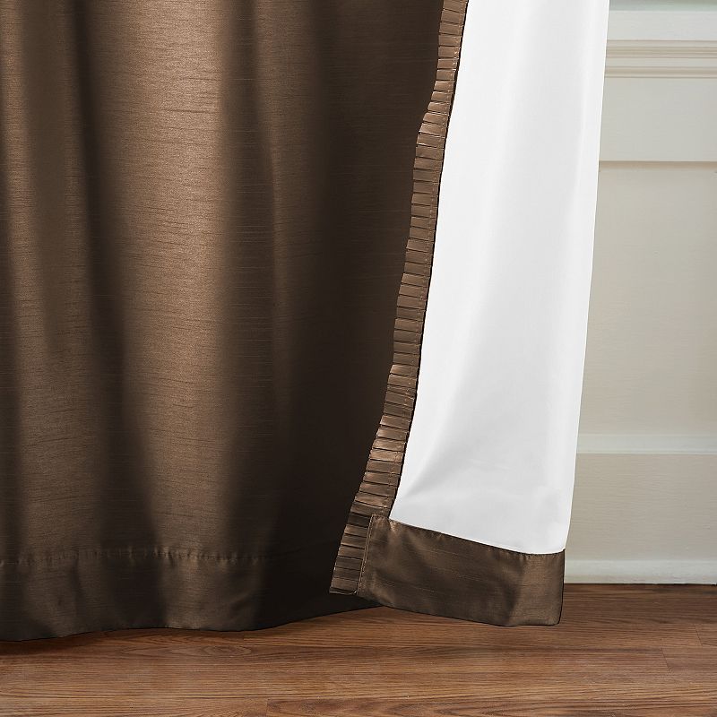 Elrene Home Fashions Versailles Faux Silk Blackout Window Curtain