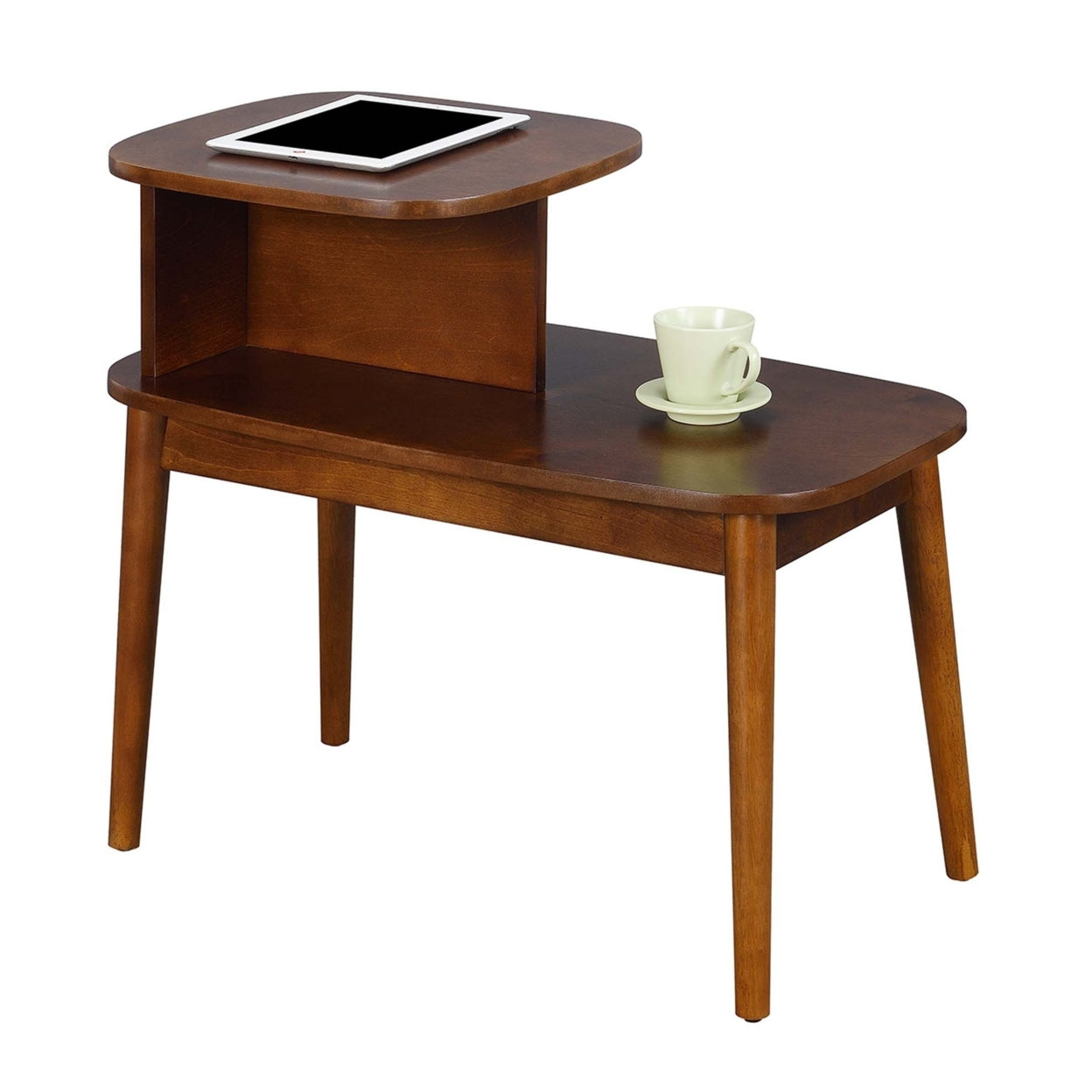 Maxwell Mid Century End Table, Espresso