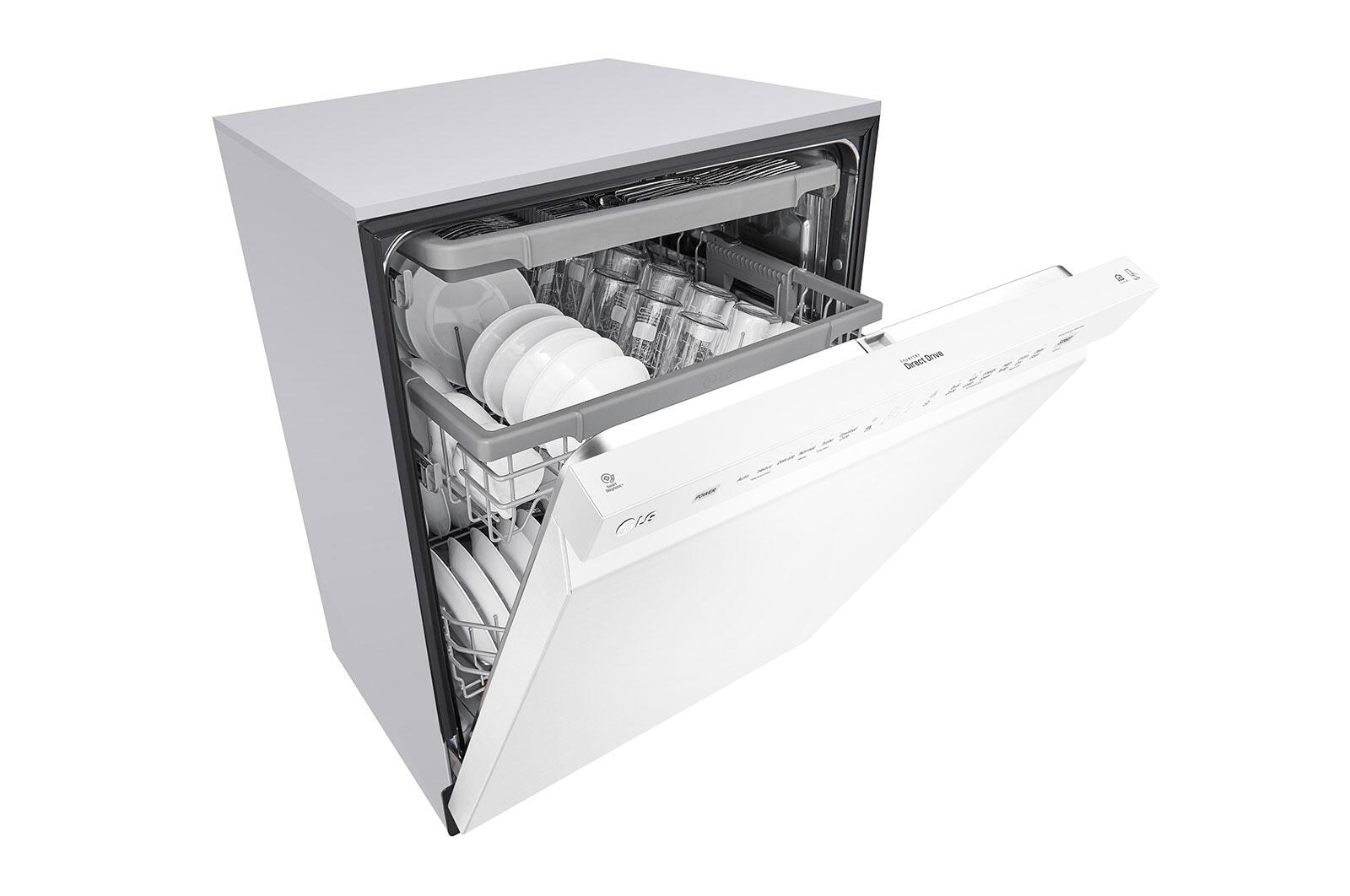 Lg LDFN4542W Front Control Dishwasher With Quadwash™ And 3Rd Rack