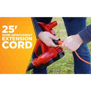 Woods 25 ft. 163 SJTW Outdoor Medium-Duty Extension Cord Orange 267