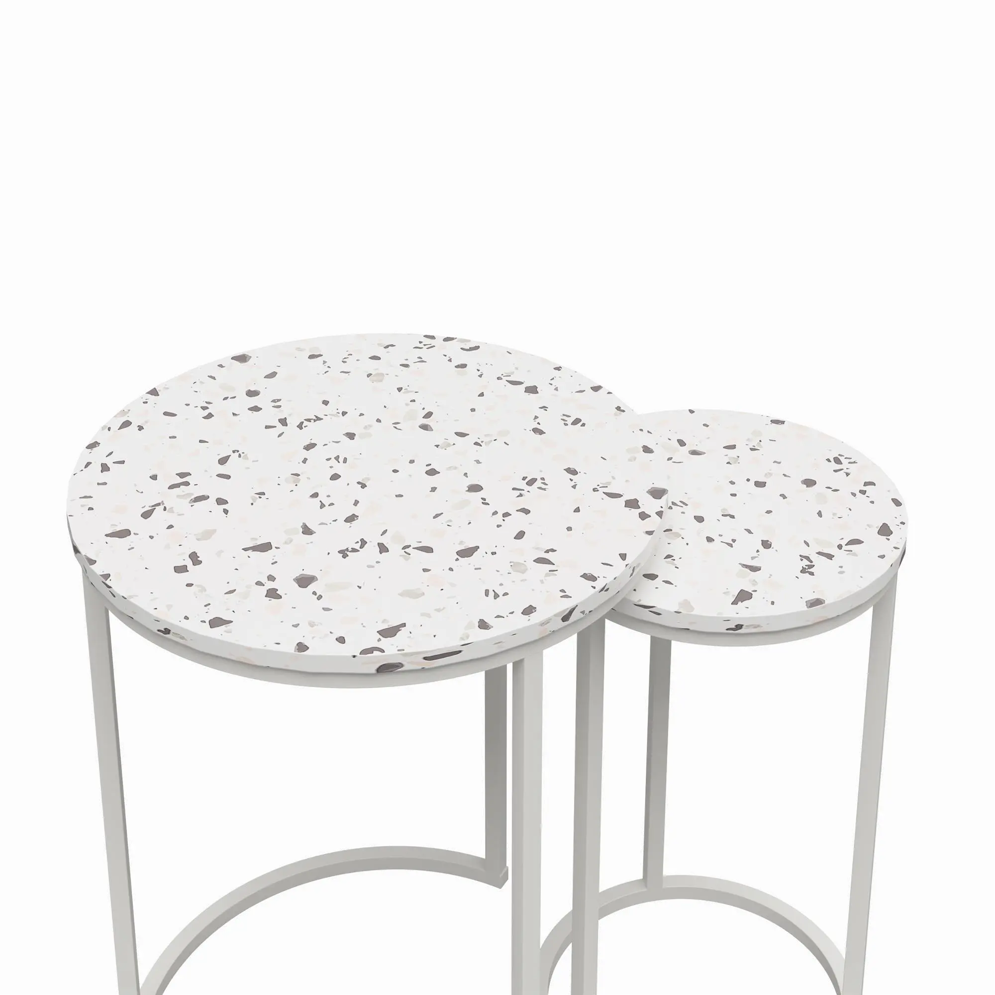 Amelia Terrazzo Nesting End Tables