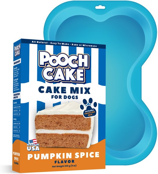 Pooch Cake Basic Starter Pumpkin Cake Mix and Cake Mold Kit Dog Treat， 9-oz box