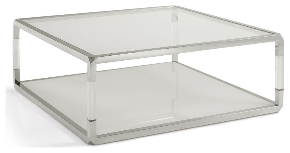 Modus Jasper Square Coffee Table in White   Contemporary   Coffee Tables   by AMOC  Houzz