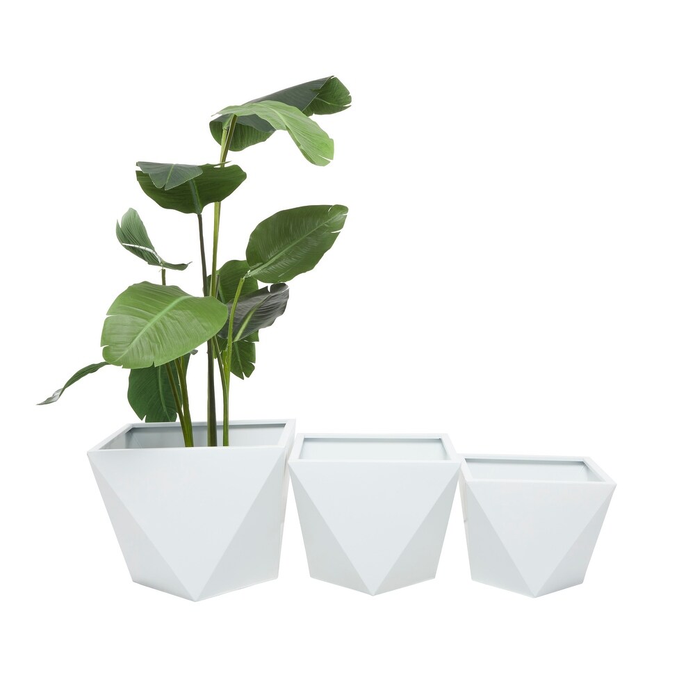 Metal Modern Planters (Set of 3)   S/3 18\