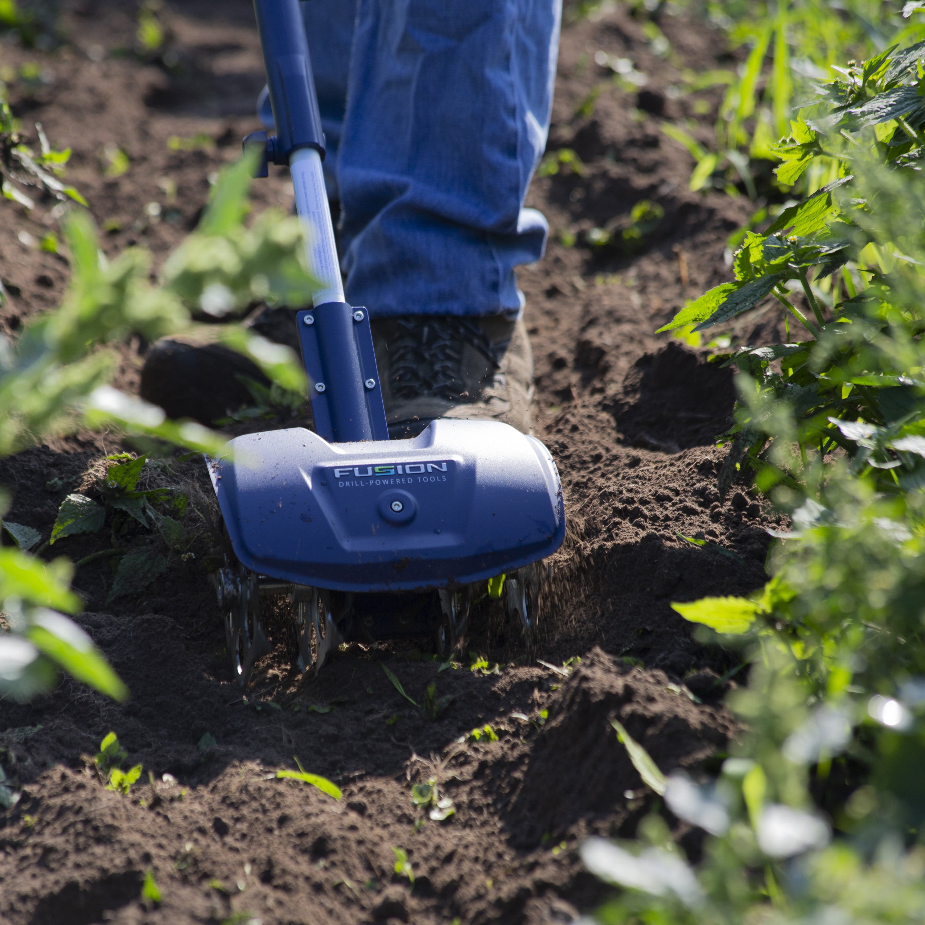 Fusion Drill Powered Cultivator, 8-Inch Tilling Width, Adjustable Length, 1-Year Limited Warranty, Model 33061