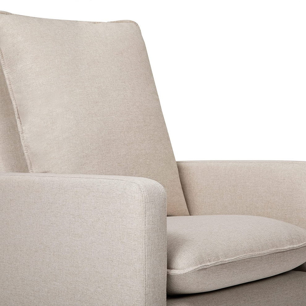 Modern Glider Chair  Push Back Design With Comfortable Padded Seat   Transitional   Recliner Chairs   by Declusia  Houzz