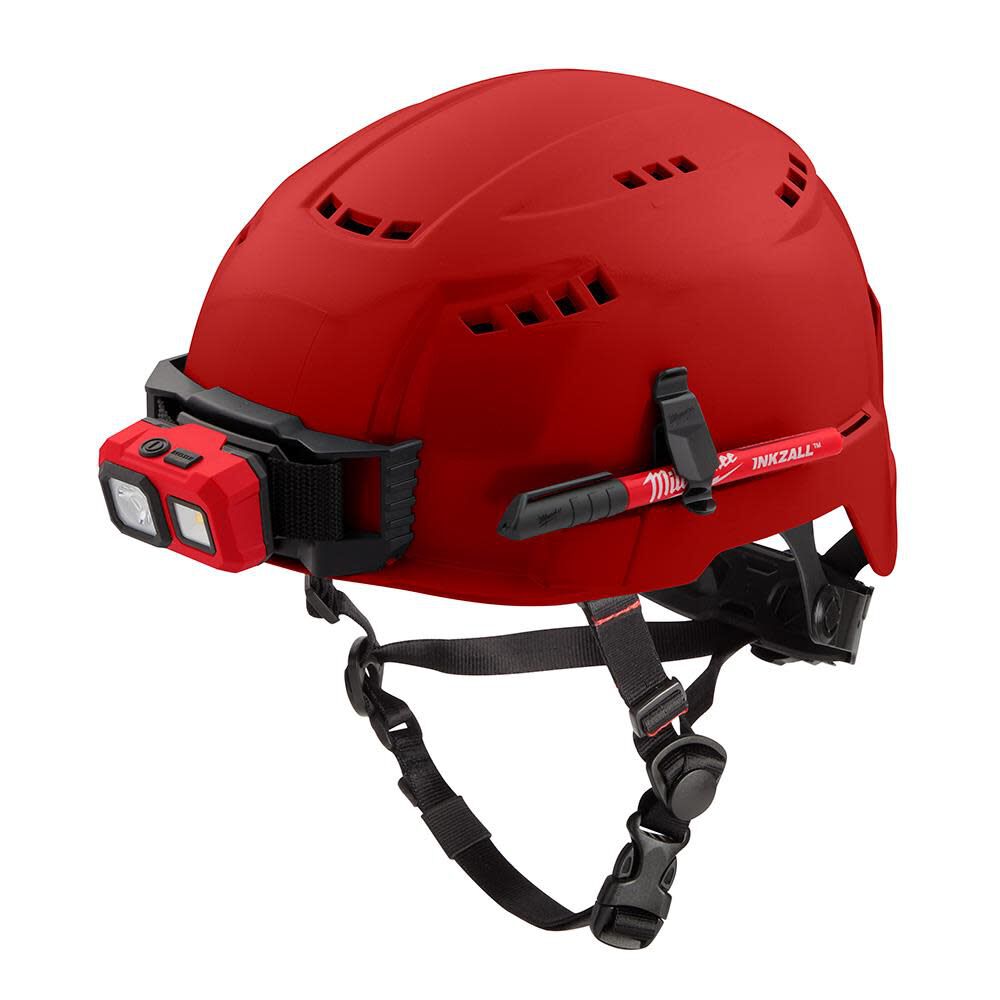 Milwaukee Red Vented Helmet with BOLT Class C 48-73-1308 from Milwaukee