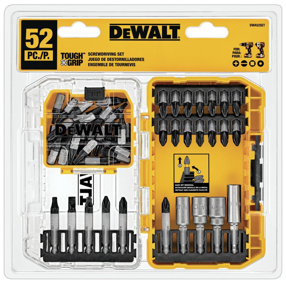 DW TG 52-Piece Screwdriver Bit Set