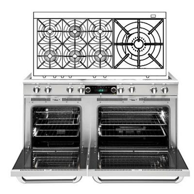 Capital 60-inch Freestanding Dual-Fuel Range CSB606WW-L