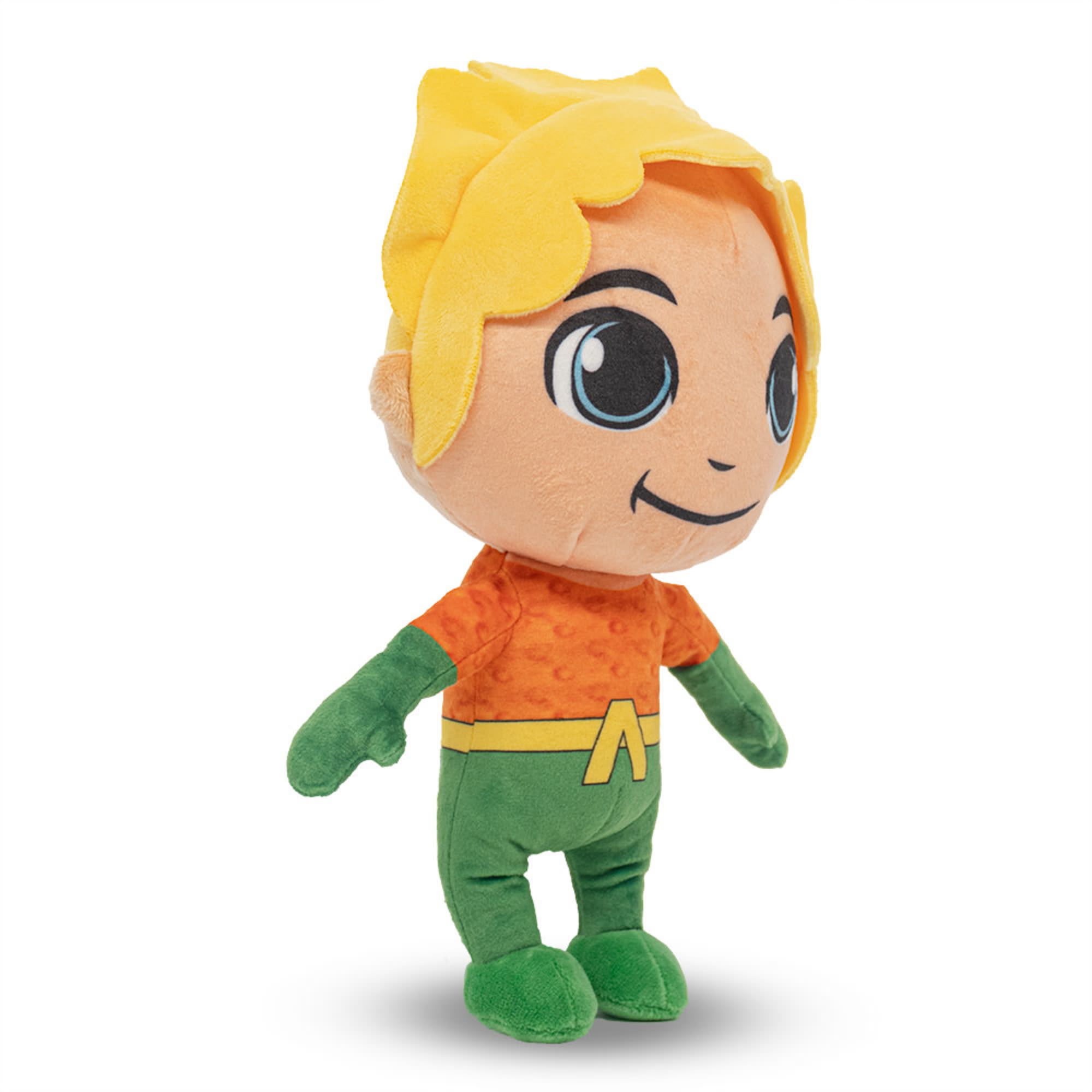 Buckle-Down DC Comics Super Friends Collection Chibi Aquaman Full Body Pose Plush Squeaker Dog Toy， X-Small