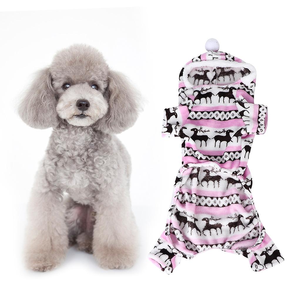 Plush Winter Cute Warm Comfortable Dog Clothes Hoodies For Small Dogs Puppy Coat Clothing Outfit