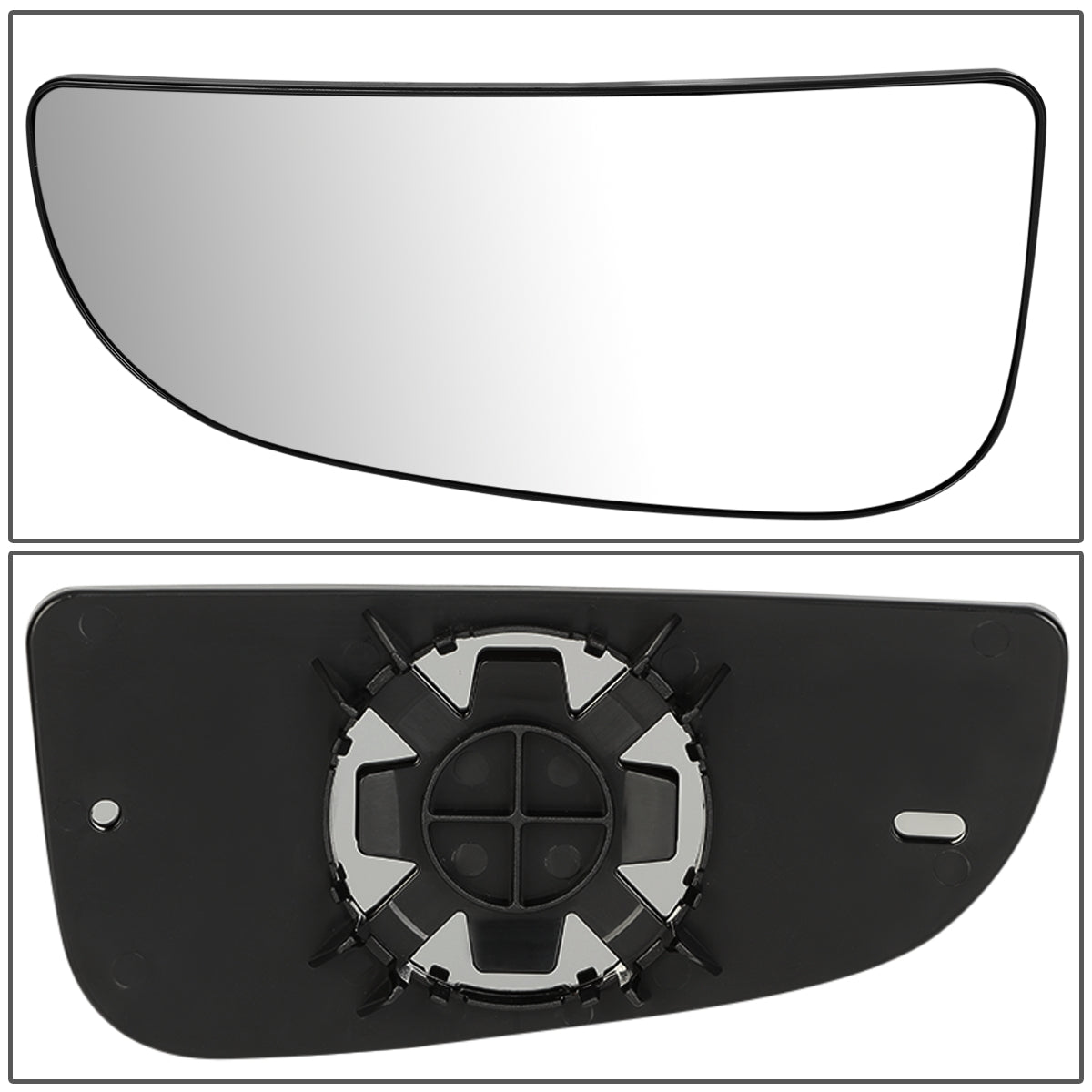 DNA Motoring OEM-MG-0137 For 2009 to 2019 Dodge Ram Truck 1500 2500 3500 Factory Style Driver / Left Side Mirror Spotter Glass Lens with Backing Plate 10 11 12 13 14 15 16 17 18 68067731AA