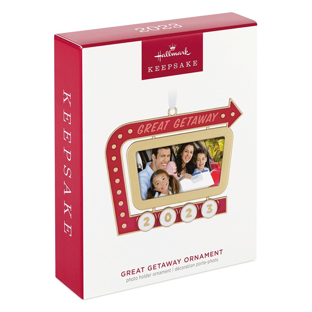 Hallmark  Great Getaway 2023 Metal Photo Frame Ornament (128)