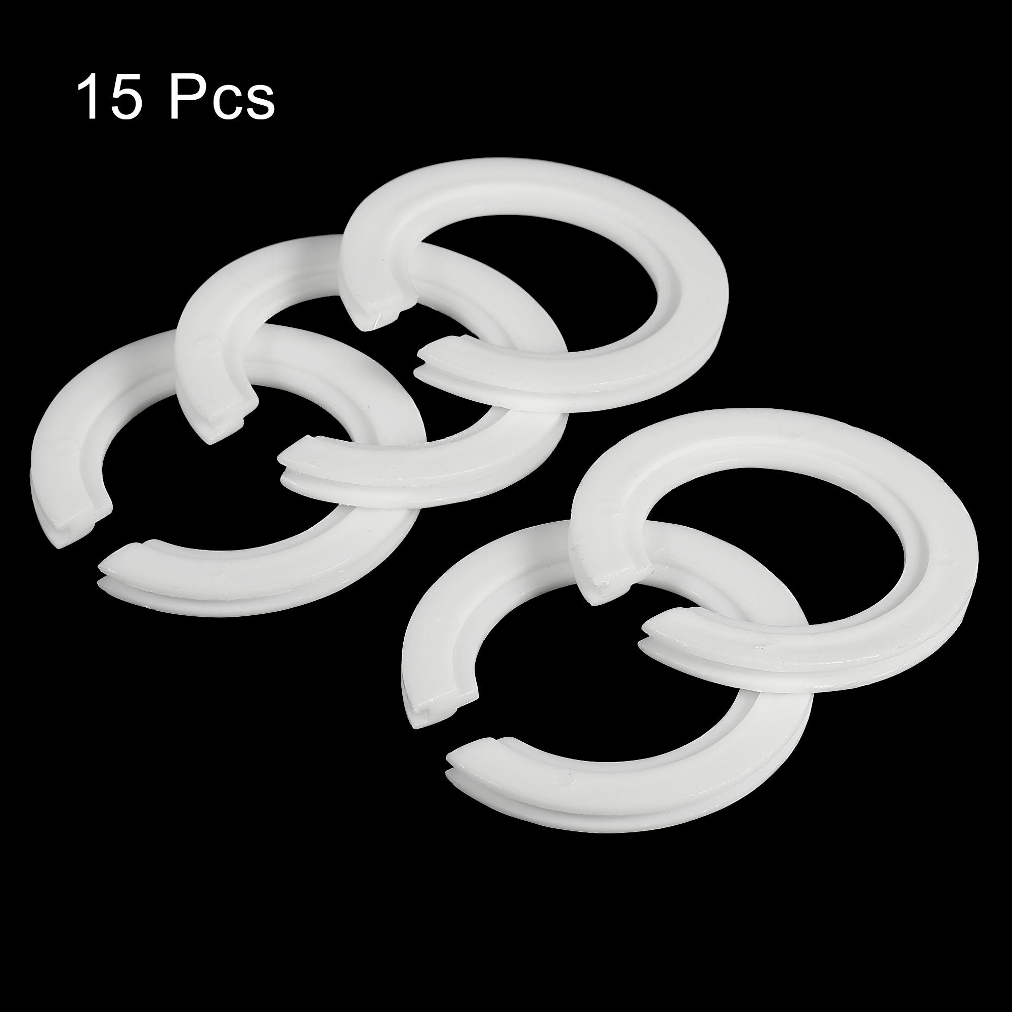 Uxcell Lamp Shade Reducing Ring E27 to E14 Holder Adapter Ring Converter for Light Fixtures， White 15pcs