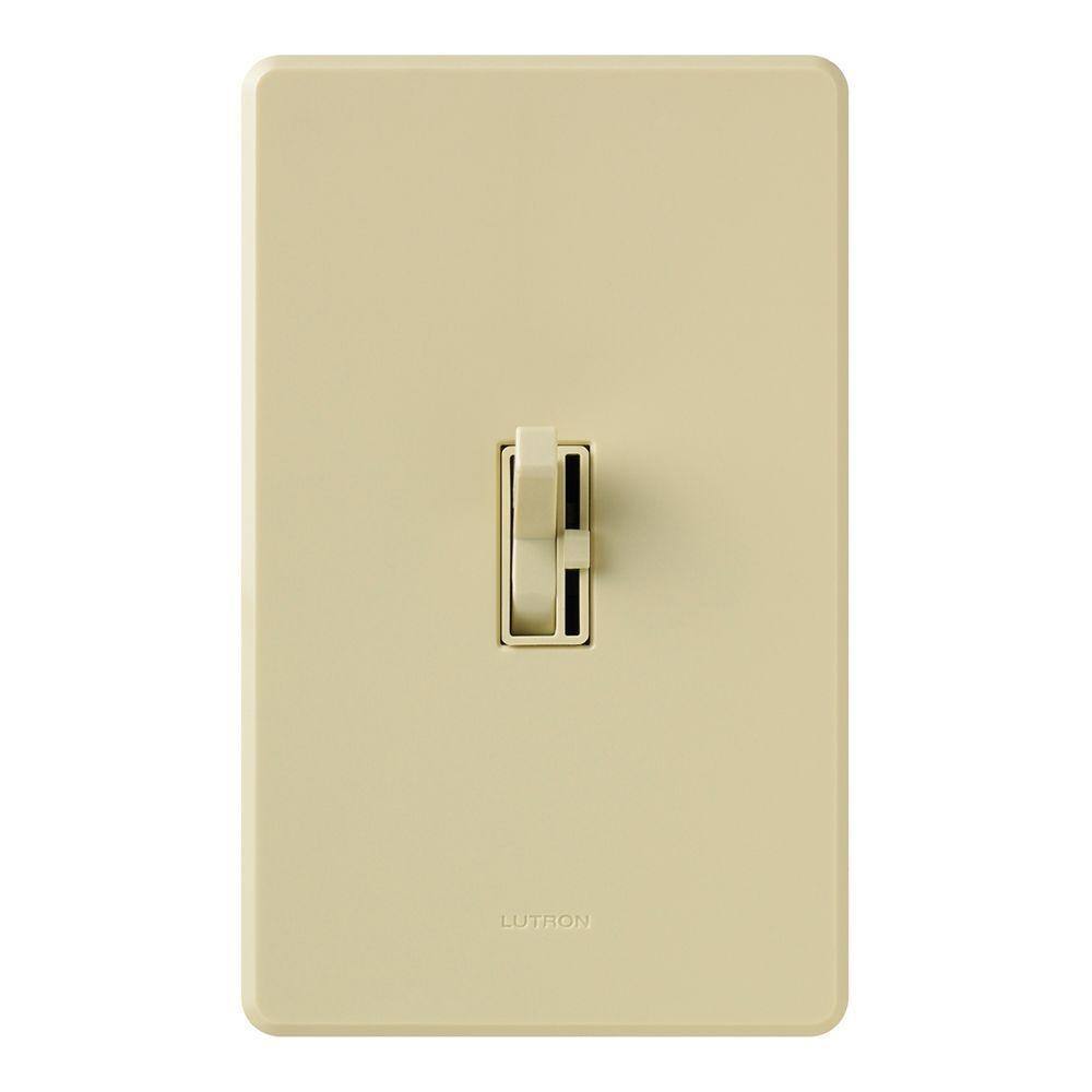 Lutron Toggler LED+ Dimmer Switch for Dimmable LED and Incandescent Bulbs 250WSingle-Pole or 3-Way Brown (AYCL-253P-IV) AYCL-253P-IV