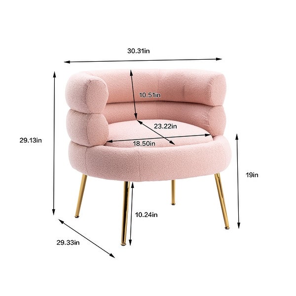 Modern Luxury Style Accent Chair， Arm Chair， Living Room Chair with Stainless Steel Feet， Leisure Chair for Living Room， Bedroom